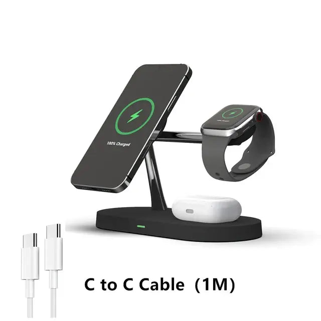 3 in 1 Magnetic Wireless Charger Stand