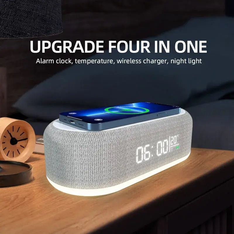 3-in-1 Wireless Charger Alarm Clock