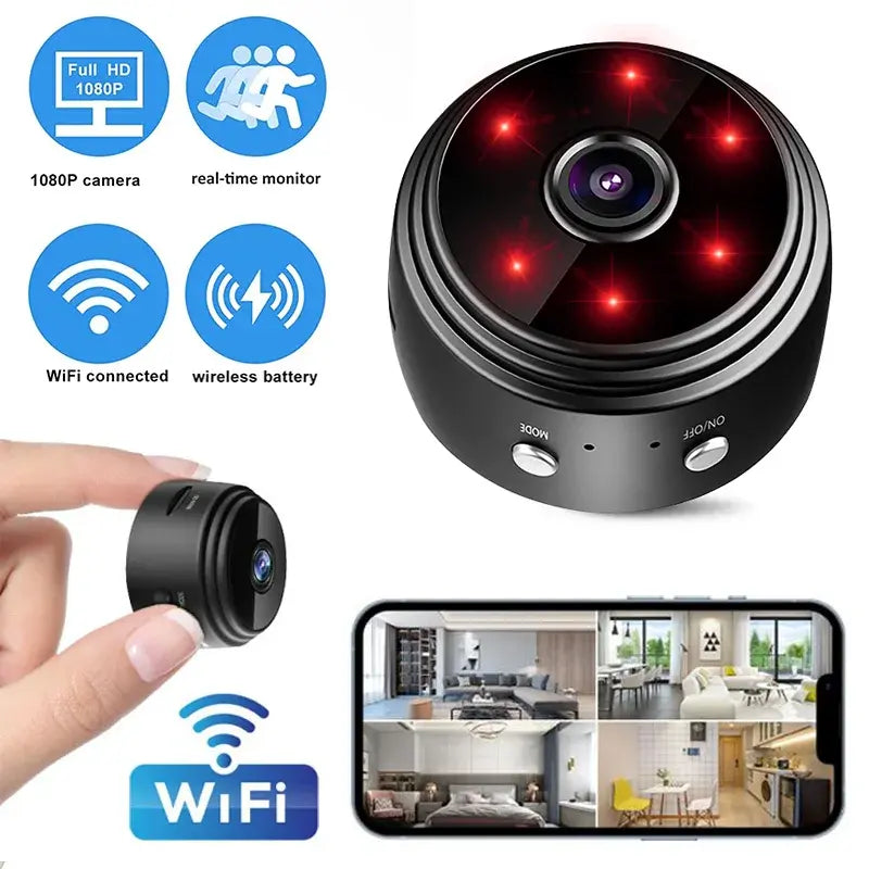 A9 1080p HD Wireless Mini IP Camera