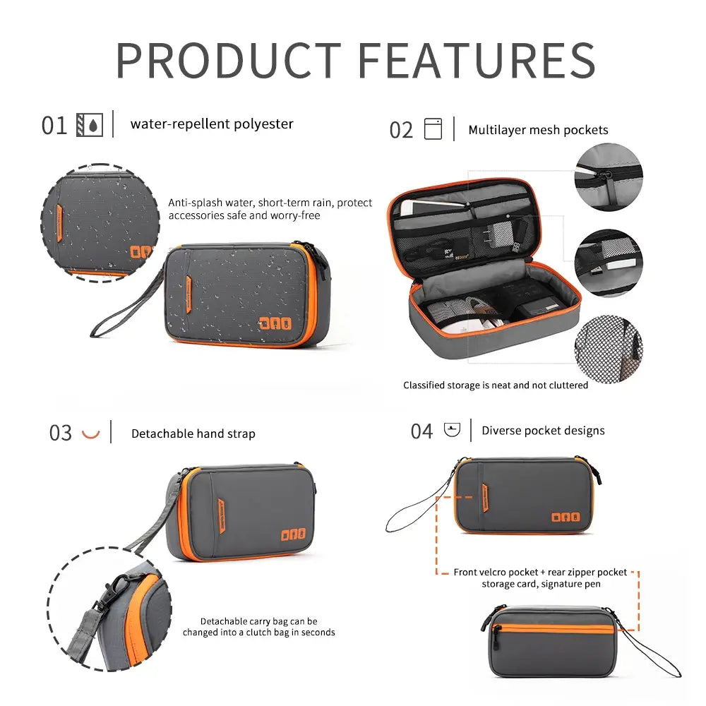 Portable Electronic Accessories Travel Case